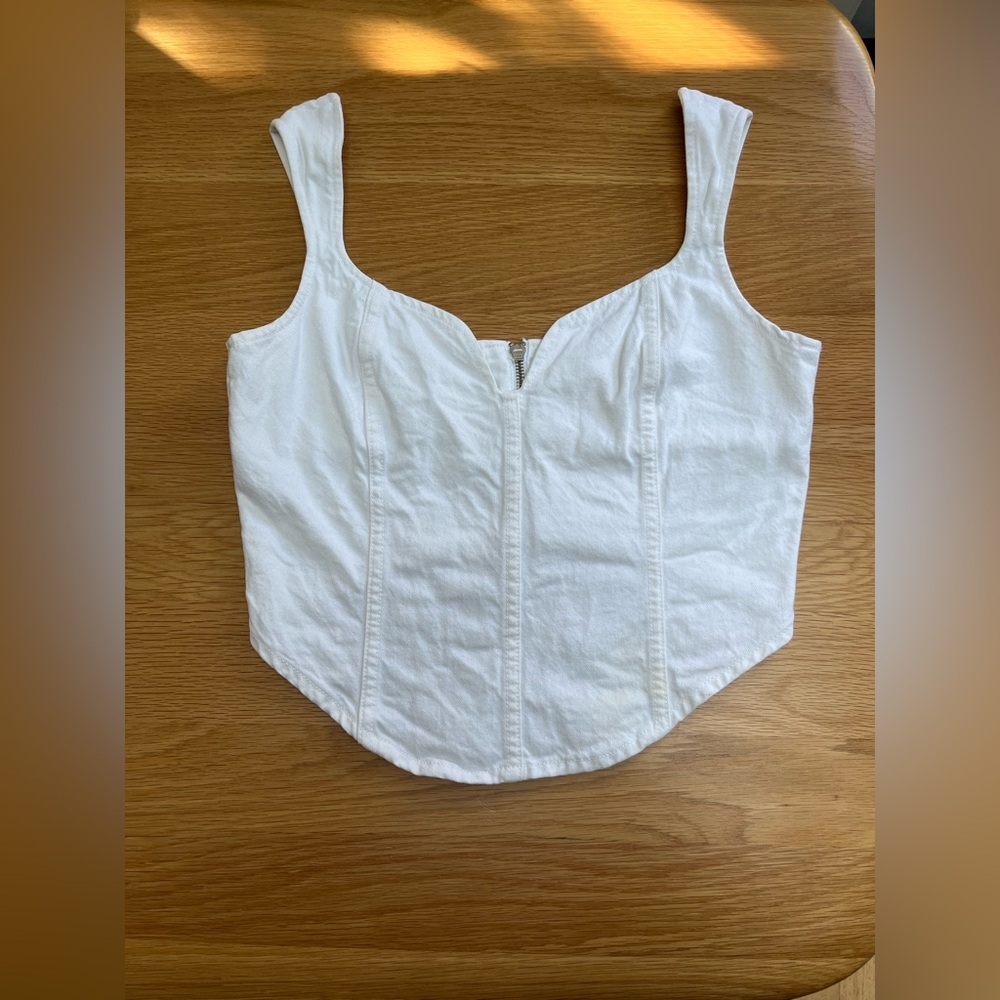 Mara Hoffman Milla Top (aka Corset) White